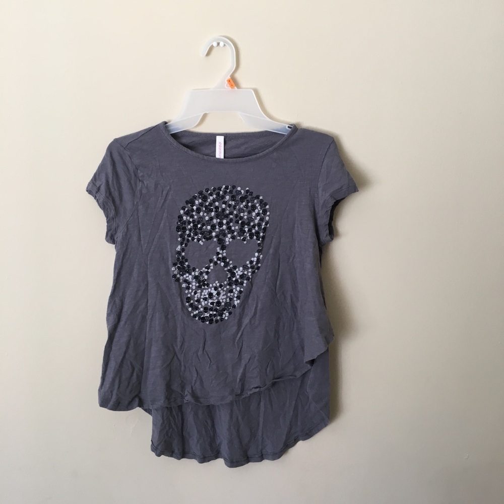 Grey Skull Tee